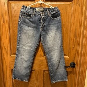 American Eagle Outfitters Dark Blue Straight Leg Jeans